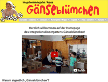 Tablet Screenshot of gaensebluemchen-wasserburg.de